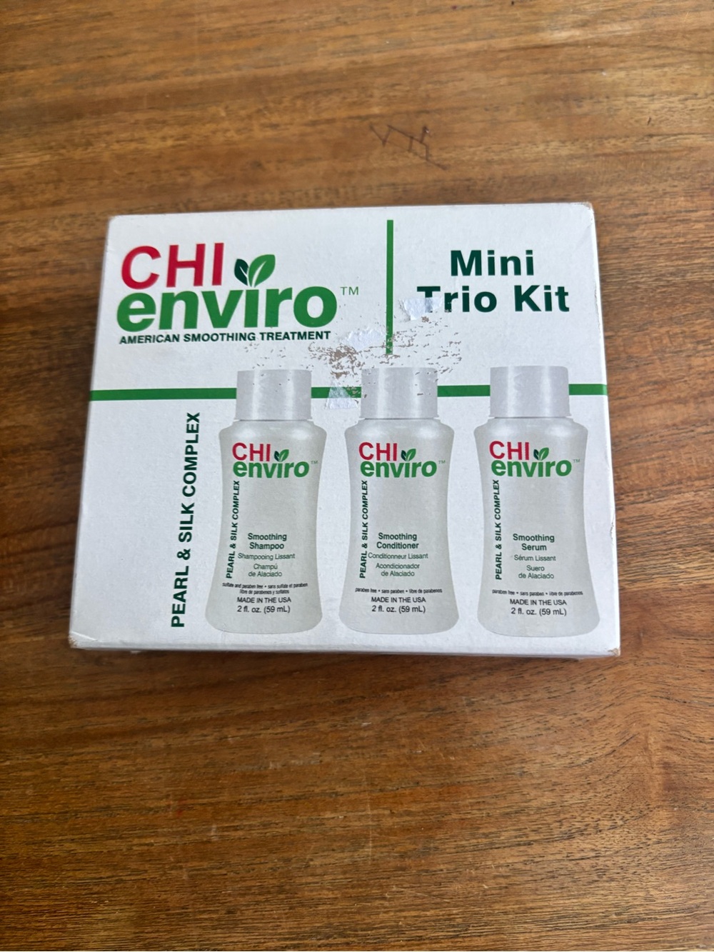 CHI Enviro Mini Trio Kit - White/Green Travel Shampoo Set